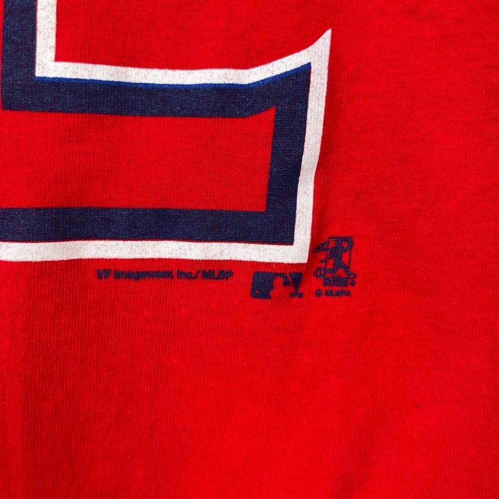 MLB T-Shirt Mens‎ Large Red Josh Hamilton #32 Los Angeles Angels - Picture 4 of 7